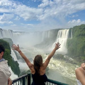 Tailored Argentina _ Erin admiring the Devil’s Throat, Iguazu Falls