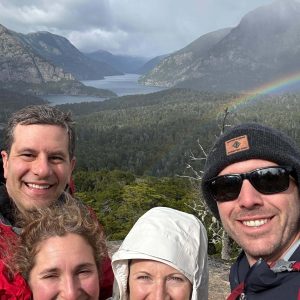 Tailored Argentina _ Erin and John enjoying the scenic mountain views of Villa La Angostura during their custom trip