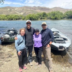 Tailored Argentina _ John, Erin and friends fly fishing in the crystal clear waters of Villa La Angostura, Patagonia