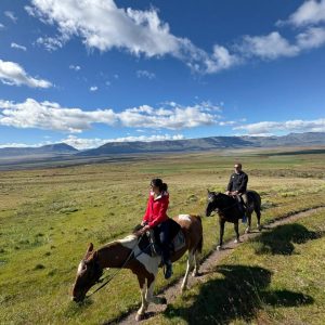 Tailored Argentina _ Liliana and Luis on a private horseback riding excursion in El Calafate, curated by Tailored Argentina